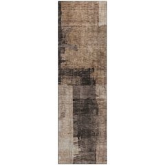 Premium Machine Washable Mayfield AMF1202 Brown 2'3" x 7'6" Runner Rug