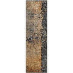Premium Machine Washable Mayfield AMF1205 Copper 2'3" x 7'6" Runner Rug