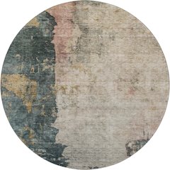 Premium Machine Washable Mayfield AMF1207 Taupe 8' x 8' Round Rug