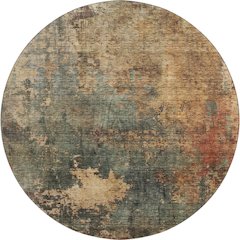 Premium Machine Washable Mayfield AMF1211 Sage 8' x 8' Round Rug