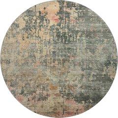 Premium Machine Washable Mayfield AMF1214 Sage 8' x 8' Round Rug