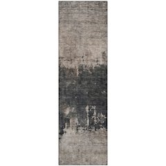 Premium Machine Washable Mayfield AMF1215 Taupe 2'3" x 7'6" Runner Rug