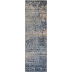 Premium Machine Washable Mayfield AMF1217 Denim 2'3" x 7'6" Runner Rug