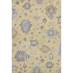 Premium Machine Washable Mayfield AMF1218 Gold 2'6" x 3'10" Rug