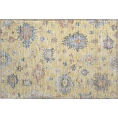 Premium Machine Washable Mayfield AMF1218 Gold 1'8" x 2'6" Rug