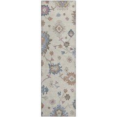 Premium Machine Washable Mayfield AMF1218 Ivory 2'3" x 7'6" Runner Rug