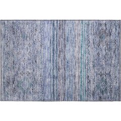 Premium Machine Washable Mayfield AMF1219 Blue 1'8" x 2'6" Rug