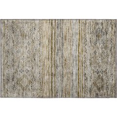 Premium Machine Washable Mayfield AMF1219 Brown 1'8" x 2'6" Rug
