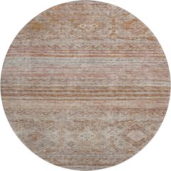 Premium Machine Washable Mayfield AMF1219 Copper 8' x 8' Round Rug