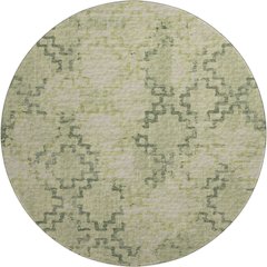 Premium Machine Washable Mayfield  Green 8' x 8' Round Rug