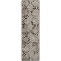 Premium Machine Washable Mayfield  Mocha 2'3" x 7'6" Runner Rug