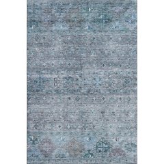 Premium Machine Washable Mayfield AMF1220 Blue 2'6" x 3'10" Rug