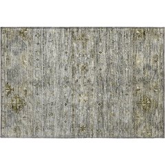 Premium Machine Washable Mayfield AMF1220 Pewter 1'8" x 2'6" Rug
