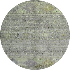 Premium Machine Washable Mayfield AMF1220 Sage 8' x 8' Round Rug