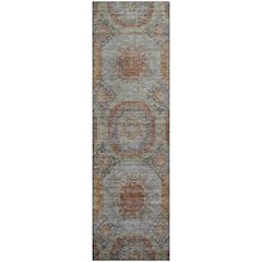 Premium Machine Washable Mayfield AMF1221 Paprika 2'3" x 7'6" Runner Rug
