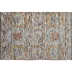 Premium Machine Washable Mayfield AMF1221 Paprika 1'8" x 2'6" Rug