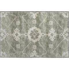 Premium Machine Washable Mayfield  Olive 1'8" x 2'6" Rug