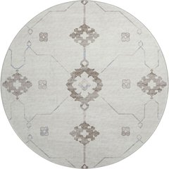 Premium Machine Washable Mayfield  Taupe 8' x 8' Round Rug