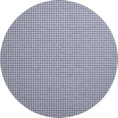 Premium Machine Washable Mayfield  Navy 8' x 8' Round Rug