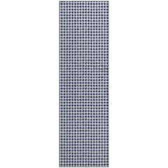 Premium Machine Washable Mayfield  Navy 2'3" x 7'6" Runner Rug