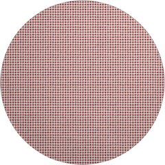 Premium Machine Washable Mayfield  Red 8' x 8' Round Rug