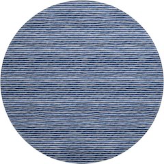 Premium Machine Washable Mayfield  Navy 8' x 8' Round Rug