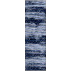Premium Machine Washable Mayfield  Navy 2'3" x 7'6" Runner Rug