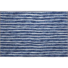 Premium Machine Washable Mayfield  Navy 1'8" x 2'6" Rug