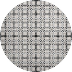 Premium Machine Washable Mayfield  Black 8' x 8' Round Rug