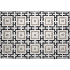 Premium Machine Washable Mayfield  Black 1'8" x 2'6" Rug