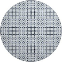 Premium Machine Washable Mayfield  Navy 8' x 8' Round Rug