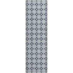 Premium Machine Washable Mayfield  Navy 2'3" x 7'6" Runner Rug