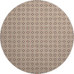 Premium Machine Washable Mayfield  Paprika 8' x 8' Round Rug