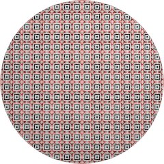Premium Machine Washable Mayfield  Red 8' x 8' Round Rug