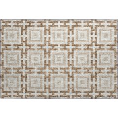 Premium Machine Washable Mayfield  Taupe 1'8" x 2'6" Rug