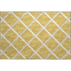 Premium Machine Washable Mayfield  Gold 1'8" x 2'6" Rug