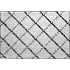 Premium Machine Washable Mayfield  Gray 1'8" x 2'6" Rug