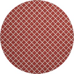 Premium Machine Washable Mayfield  Red 8' x 8' Round Rug