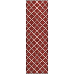 Premium Machine Washable Mayfield  Red 2'3" x 7'6" Runner Rug