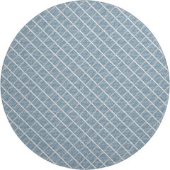 Premium Machine Washable Mayfield  Sky 8' x 8' Round Rug