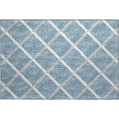 Premium Machine Washable Mayfield  Sky 1'8" x 2'6" Rug