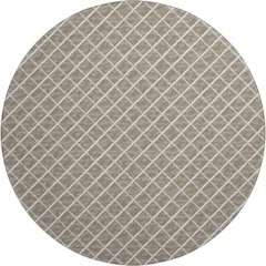 Premium Machine Washable Mayfield  Taupe 8' x 8' Round Rug