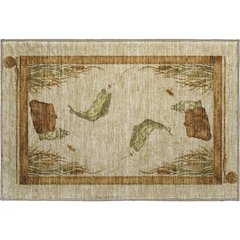 Premium Machine Washable Mayfield  Khaki 1'8" x 2'6" Rug