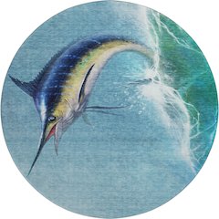 Premium Machine Washable Mayfield  Bermuda 8' x 8' Round Rug