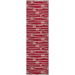 Premium Machine Washable Mayfield  Red 2'3" x 7'6" Runner Rug
