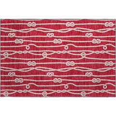 Premium Machine Washable Mayfield  Red 1'8" x 2'6" Rug