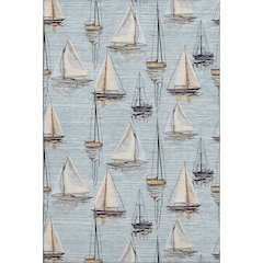 Premium Machine Washable Mayfield  Sky 2'6" x 3'10" Rug