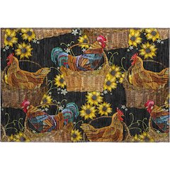 Premium Machine Washable Mayfield  Midnight 1'8" x 2'6" Rug