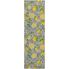 Premium Machine Washable Mayfield  Yellow 2'3" x 7'6" Runner Rug