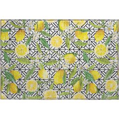 Premium Machine Washable Mayfield  Yellow 1'8" x 2'6" Rug